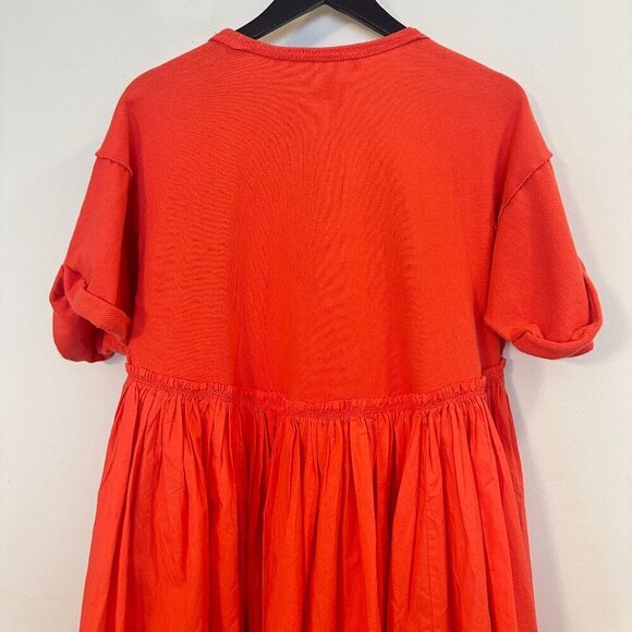 FREE PEOPLE Catalina Mixed Media Minidress in Radiant Watermelon Size X-Small - Picture 9 of 16